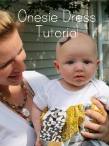 onesie dress tutorial