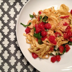 pasta with tomato-basil sauce