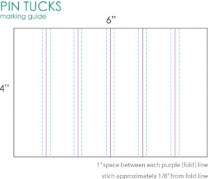 pin tucks